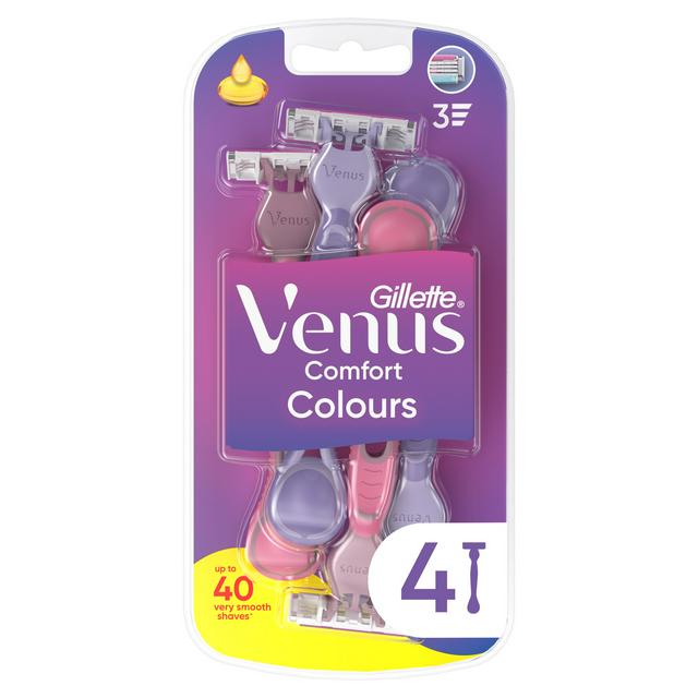 Gillette Venus 4 x Comfort Colours Razors - gallery image 1