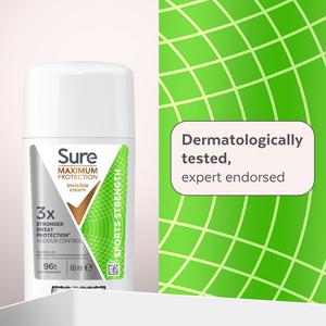 Sure 60ml Maximum Protection Sport Strength Anti Perspirant Cream Stick Deodorant - gallery image 2