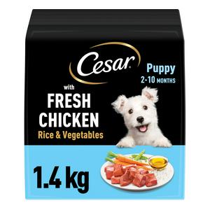 Cesar 1.4kg Junior Puppy Dry Dog Food with Fresh Chicken Rice & Vegetables
