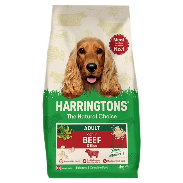 Harringtons 4kg Rich in Beef & Rice Dry Adult Dog Food - gallery image 1