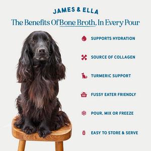 James & Ella Booster+ 450ml Beef Bones & Superfoods Bone Broth Dog Food Pouch - gallery image 3