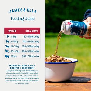 James & Ella Booster+ 450ml Beef Bones & Superfoods Bone Broth Dog Food Pouch - gallery image 6