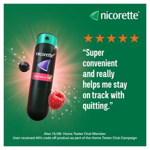 Nicorette 1 x Quickmist Cool Berry Quit Vaping Aid Mouthspray - gallery image 3