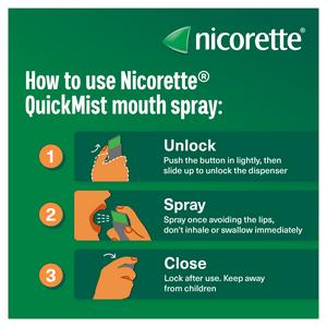 Nicorette 1 x Quickmist Cool Berry Quit Vaping Aid Mouthspray - gallery image 4