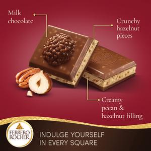 Ferrero Rocher Milk Chocolate Bar with Hazelnut & Pecan 90g - gallery image 2