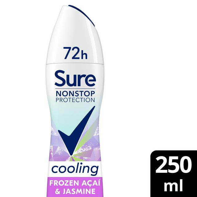 Sure Women 250ml Acai & Jasmine Nonstop Protection Frozen Antiperspirant Aerosol Deodorant Spray - gallery image 1