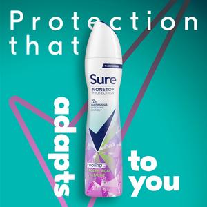 Sure Women 250ml Acai & Jasmine Nonstop Protection Frozen Antiperspirant Aerosol Deodorant Spray - gallery image 2