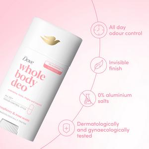 Dove 75ml Raspberry & Rose Whole Body Deodorant Stick - gallery image 3