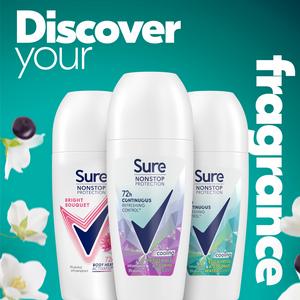 Sure Women 50ml Frozen Acai & Jasmine Nonstop Protection Antiperspirant Roll on Deodorant - gallery image 5