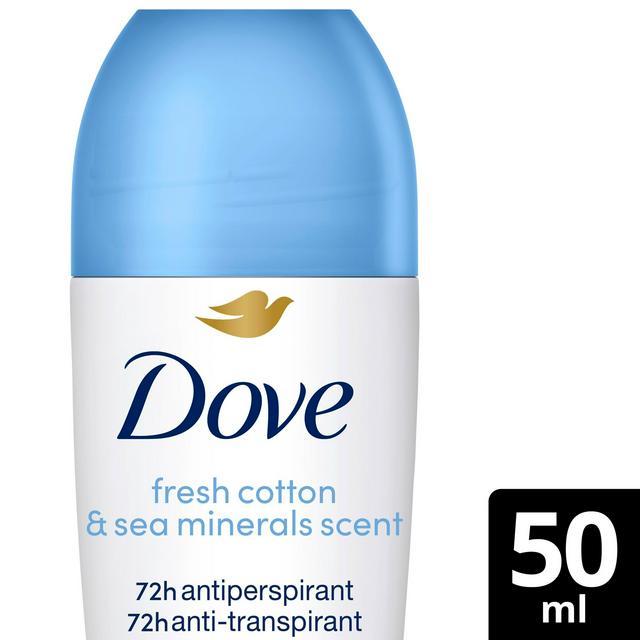 Dove Advanced Care 50ml Fresh Cotton & Sea Minerals Antiperspirant Roll on Deodorant - gallery image 1