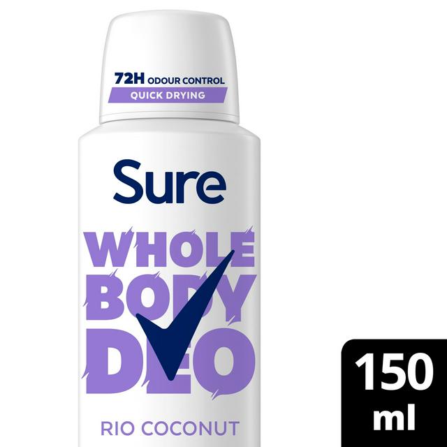 Sure 150ml Rio Coconut Whole Body Deodorant Spray - gallery image 1