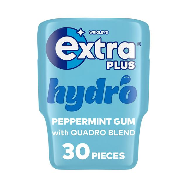 Extra Plus 30 x Hydro Sugarfree Chewing Gum Bottle - gallery image 1