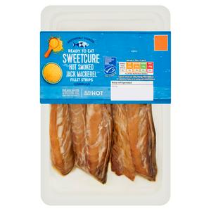 Sainsbury's Sweetcure Hot Smoked Jack Mackerel Fillet Strips 180g