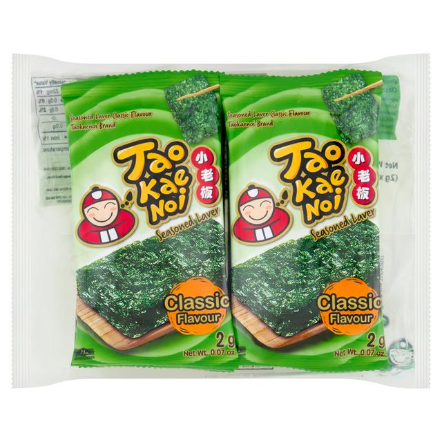 Tao Kae Noi 8 x  Classic Flavour Seasoned Laver Seaweed 16g - gallery image 1