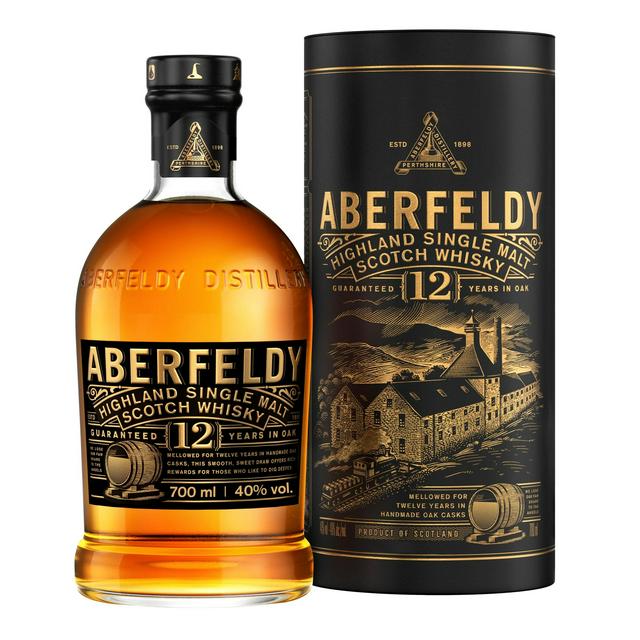 Aberfeldy 70cl Highland Single Malt Scotch 12 Year Old Whisky Bottle - gallery image 1