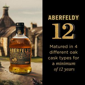 Aberfeldy 70cl Highland Single Malt Scotch 12 Year Old Whisky Bottle - gallery image 2