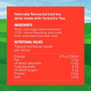 Yorkshire Tea 330ml Peach & Raspberry Iced Tea Can - gallery image 5