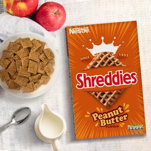 Nestle Shreddies 580g Peanut Butter Malted Wheats Breakfast Cereal - gallery image 3