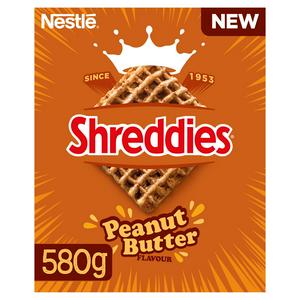 Nestle Shreddies 580g Peanut Butter Malted Wheats Breakfast Cereal