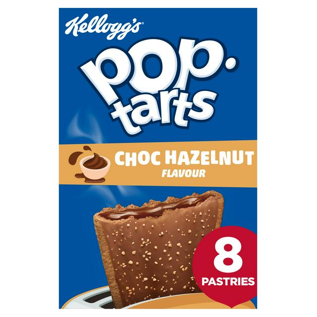 Kellogg's 8 x 48g Pop Tarts Chocolate Hazelnut Pastry Snacks - gallery image 1