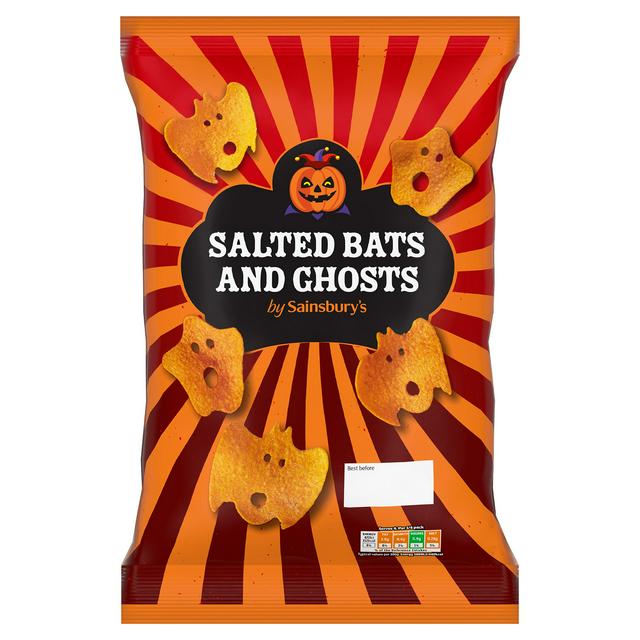 Sainsbury's 100g Salted Bats & Ghosts Snacks - gallery image 1
