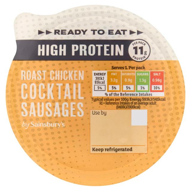Sainsbury's 66g High Protein Roast Chicken Cocktail Sausages - gallery image 1