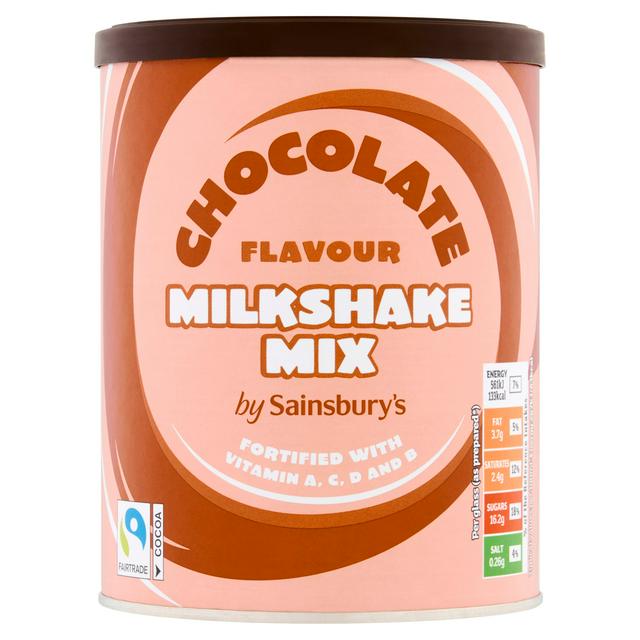 Sainsbury's 300g Chocolate Flavour Milkshake Mix - gallery image 1