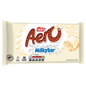 Aero 145g White Chocolate Sharing Milkybar - gallery image 2