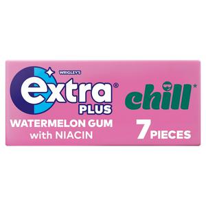 Extra Plus 7 x 15.6g Chill Watermelon Flavour Chewing Gum
