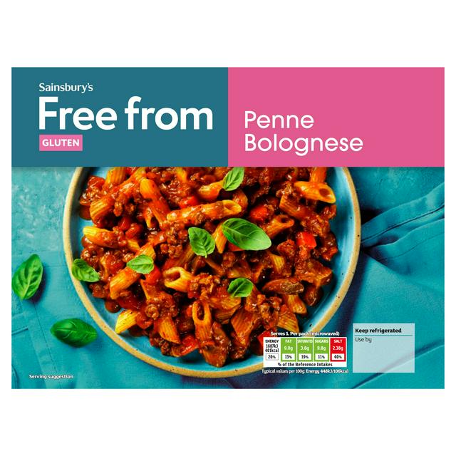 Sainsbury's Free From 400g Penne Bolognese Pasta Meal - gallery image 1