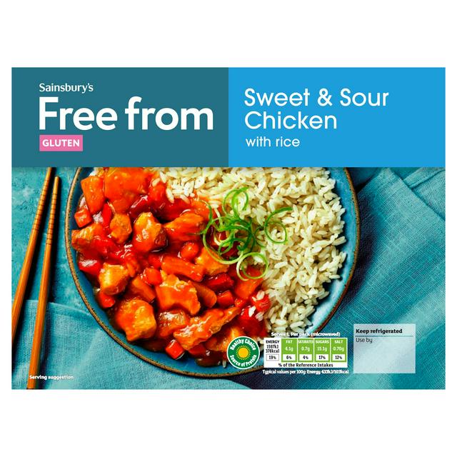 Sainsbury's Free From 400g Sweet & Sour Chicken & Rice - gallery image 1