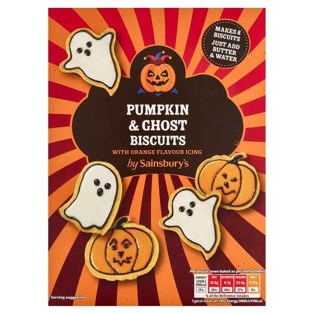 Sainsbury's 380g Pumpkin & Ghost Biscuit Kit - gallery image 1