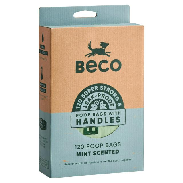 Beco 120 x Mint Scented Dog Poop Bags with Handles - gallery image 1