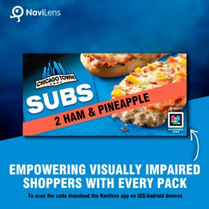 Chicago Town 2 x Subs Ham & Pineapple Pizzas 250g - gallery image 4