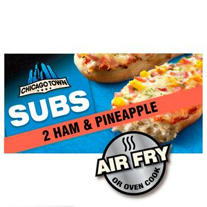 Chicago Town 2 x Subs Ham & Pineapple Pizzas 250g