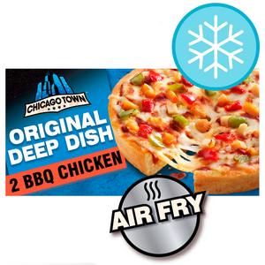 Chicago Town Deep Dish 2 x BBQ Chicken Pizzas 320g - gallery image 4