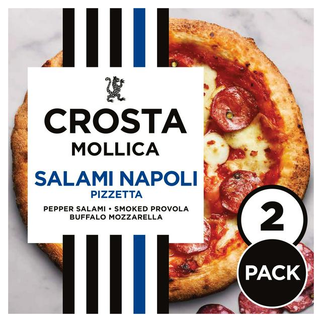 Crosta Mollica 2 x 215g Salami Napoli Sourdough Pizzetta - gallery image 1