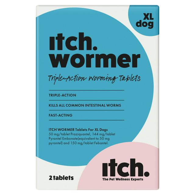 Itch 2 x Wormer XL Dog Triple Action Worming Tablets - gallery image 1