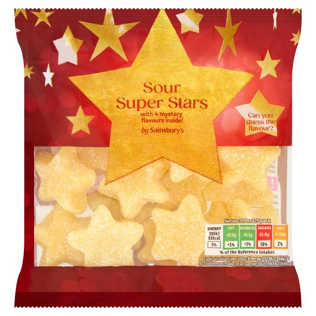 Sainsbury's 130g Sour Super Stars - gallery image 1