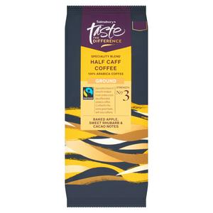 Sainsbury's 227g Half Caff Ground Coffee, Taste the Difference