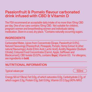 Goodrays 4 x 330ml CBD Passionfruit & Pomelo Can - gallery image 6