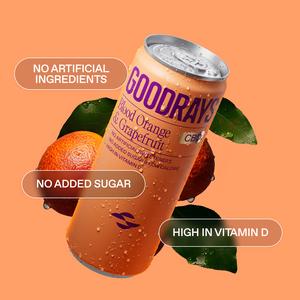 Goodrays 4 x 330ml Blood Orange & Grapefruit CBD Cans - gallery image 2