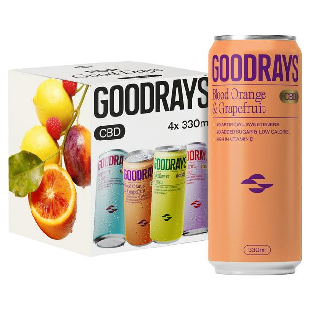 Goodrays 4 x 330ml CBD Cans - gallery image 1