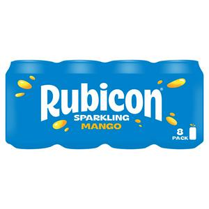 Rubicon 8 x 330ml Sparkling Mango Juice Soft Drink