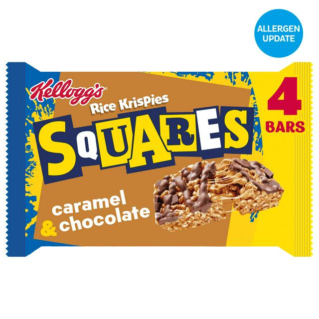 Kellogg's Rice Krispies Squares 4 x 36g Caramel & Chocolate Multipack Snack Bars - gallery image 1