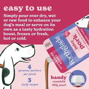 Forthglade 180g 4 Months+ Juicy Pork Bone Broth Topper for All Dogs Food - gallery image 4