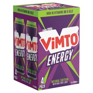 Vimto 4 x 500ml Original Energy Drink