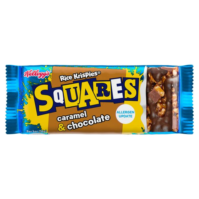 Kellogg's Rice Krispies Squares 30 x 36g Caramel & Chocolate Snack Bars - gallery image 1