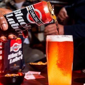 Carling 660ml Black Label Premium Lager Beer Bottle - gallery image 3