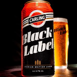 Carling 660ml Black Label Premium Lager Beer Bottle - gallery image 4